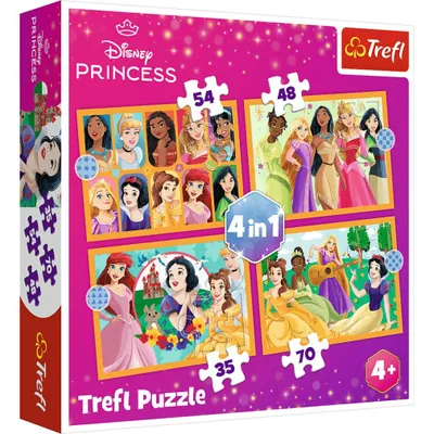 Image de TREFL Puzzle des princesses Disney : Mä rchen 4in1 ( 35,48,54,70 pièces)