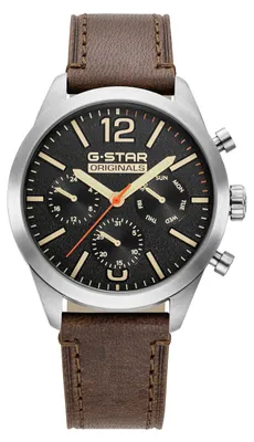 Produktbild von G-Star Armbanduhr Originals Brown Silver