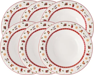 Produktbild von Villeroy & Boch Toy's Delight Specials Suppenteller weiss 23cm Set6