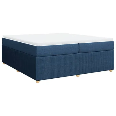 Produktbild von Boxspringbett mit Matratze Blau 200x200 cm Stoff