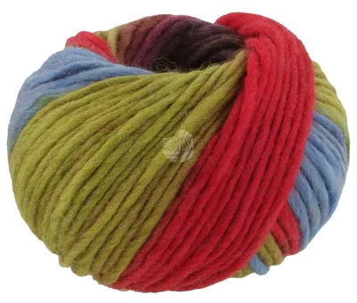 Produktbild von Lana Grossa FELTRO ARCO 50 g moderne Filzwolle Filzgarn 50 m Farbe 444 - Rotviolett/Blau/Pistazie/Rot/Graubraun
