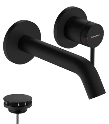 Immagine prodotto di hansgrohe Tecturis S robinetterie de lavabo monocommande encastrée pour montage mural, EcoSmart+, portée 165mm, 73350670, 73350670