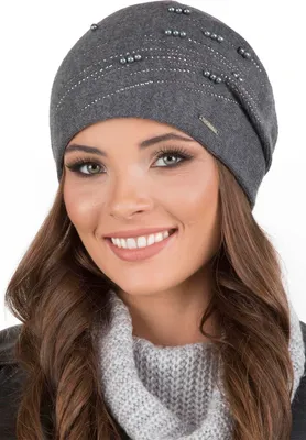 Produktbild von Vivisence Damenmütze Beanie Wollmix gefüttert mit Ziersteinen