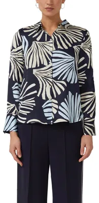 Produktbild von s.Oliver Damen Bluse – Satin, All-Over-Print, Regular Fit