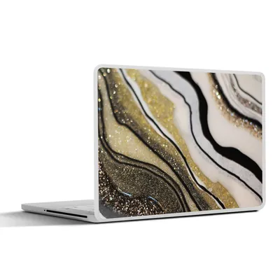 Produktbild von MuchoWow® Laptop Aufkleber Sticker Cover Edelstein - Abstrakt - Marmor - Natur 25x18 cm - Laptop-Deko