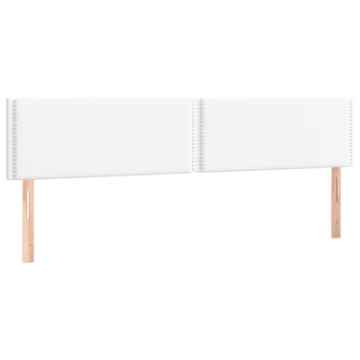 Immagine prodotto di vidaXL Testiere 2 pz. Bianco 100x5x78/88 cm in Pelle finta