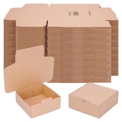 Produktbild von 250 Versandkartons - 150 x 150 x 60 mm - kleine Kartons für Versand Faltschachteln