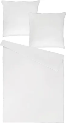Produktbild von Traumschlaf Uni Single Jersey Bettwäsche Eschle 155x220 cm + 80x80 cm white