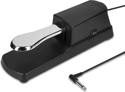 Produktbild von kwmobile Universal Sustain Keyboard Pedal - mit 1,5m Anschluss Kabel - Sustainpedal Fußpedal für digitales Klavier Keyboard - Piano Haltepedal