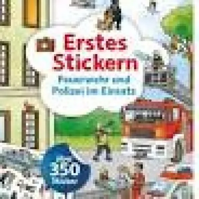 Produktbild von Erstes Stickern - Feuerwehr und Polizei im Einsatz