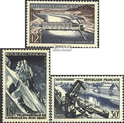 Produktbild von Briefmarken Frankreich 1956 Mi 1106-1108 (kompl.Ausg.) postfrisch Technik