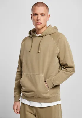 Produktbild von Urban Classics TB4388 | Overdyed Hoody Kapuzenpuli Herren - Farbe: Khaki - Größe: 5XL