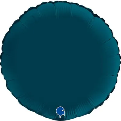 Obrázok produktu pre Fóliový balón - okrúhly, morská modrá, 46 cm, Grabo