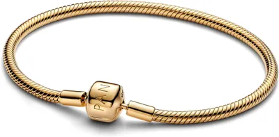 Obrázok produktu pre Dámsky náramok PANDORA s hadím vzorom, Moments, IP Gold