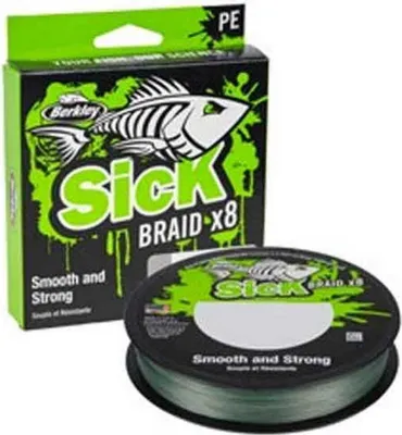Obrázek produktu pro Berkley Šňůra Sick Braid Moss Green 150m - 0,23mm 23,6kg