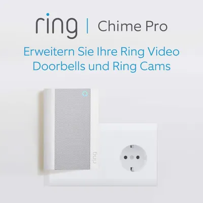 Produktbild von Ring Chime Pro Türklingel-Zubehör mit WLAN-Extender, Nachtlicht und Türgong, Weiß