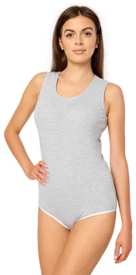 Produktbild von Merry Style Damen Body Ärmellos BD901(Hellmelange, M)