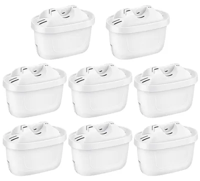 Immagine prodotto di 8 filtri per l'acqua compatibili con i sistemi di filtraggio Brita
