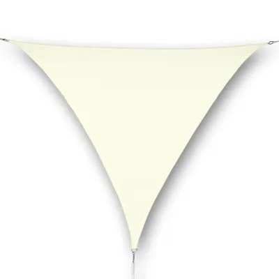 Produktbild von hanSe® Marken Sonnensegel 100% Polyester Dreieck 3x3x3 m Creme