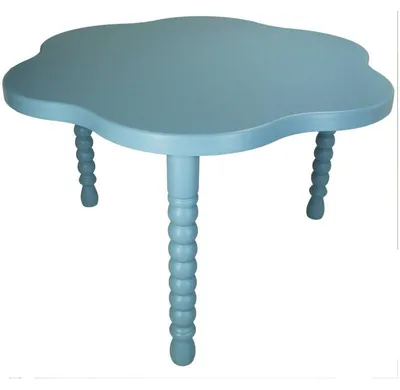 Obrázok produktu pre HD Collection, konferenčný stolík, klasický dizajn, MDF, modrá farba, 57x57x35 cm
