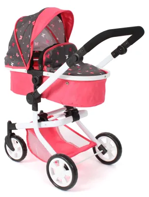 Produktbild von Bayer Chic 2000 Kombi-Puppenwagen Mika | 2in1 Buggy & Sportsitz für Puppen bis 52 cm | Höhenverstellbar 47-80 cm | Ab 3 Jahren