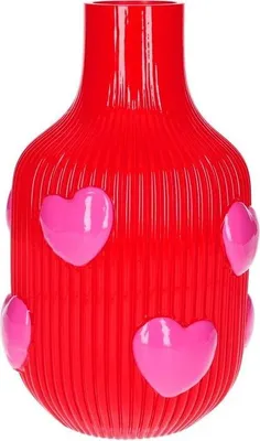 Immagine prodotto di Vaso "L'Amour" a forma di cuore, rosso e rosa (25 cm), prodotto da Gift Company