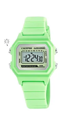 Zdjęcie produktu dla Calypso Digital Crush zegarek dla dzieci silikonowy pasek zielony datownik K5802/1
