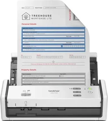 Zdjęcie produktu dla Brother ADS-1300, 215,9 x 355,6 mm, 600 x 600 DPI, 1200 x 1200 DPI, 7 stron/min, Skaner ADF, Biały