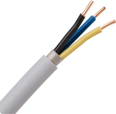 Obrázok produktu pre KOPP Plášťový kábel NYM-J 3 G 2,5 mm² sivý Kopp 153110843 10 m