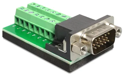 Produktbild von Delock Adapter VGA Stecker > Terminalblock 16 Pin