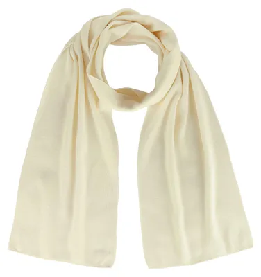 Produktbild von modAS Uni Schal Feinstrickschal aus 100% Wolle (Wolle) - Wollschal Damen Herren Schal aus Wolle Warm Weich in Natur