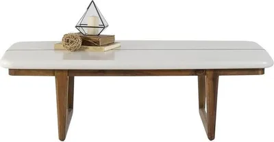 Immagine prodotto di Couchtisch Kaffetisch Holztisch Beistelltisch Holz Weiß Wohnzimmermöbel