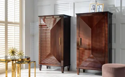 Immagine prodotto di Armadio Classicе Mobili Armadi di legno Soggiorno Marrone Armadio alto