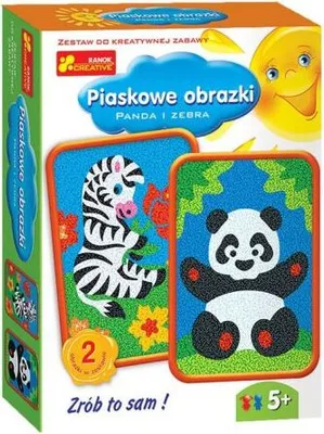 Produktbild von Piaskowe obrazki Panda i zebra
