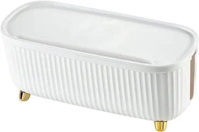 Zdjęcie produktu dla Plastikowa skrzynka do porządkowania kabli, biała, 30,7 x 13,5 x 13,8 cm.
