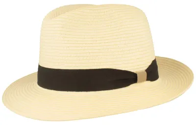 Bogart Strohhut Kofferhut mit UV Schutz 50+ von Hut-Breiter in beige