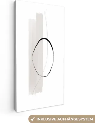 Produktbild von MuchoWow® - Leinwandbilder - Abstrakt - Pastell - Design, Wandbild, Wanddeko Bilder Wohnzimmer, 20x40 cm