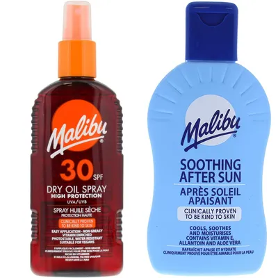 Obrázok produktu pre Malibu Bronzujúci olej SPF30 200ml + mlieko po opaľovaní 200ml