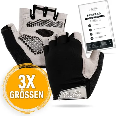 Produktbild von VELOElements Fahrradhandschuhe, Atmungsaktiv, Anti-Rutsch Innenseite - Größe XL