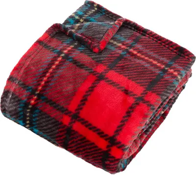 Produktbild von Flanellplaid mit brody-druck rot 170x130cm - Atmosphera créateur d'intérieur