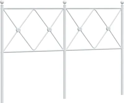 Produktbild von vidaXL Ersatz-Kopfteil Metall Weiß 120 cm