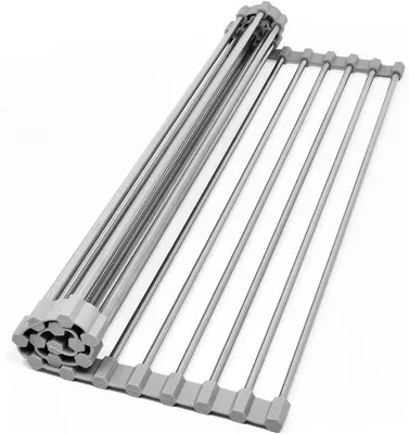 Produktbild von Ausräumbarer Abtropfer - hitzebeständig - 1 Stück - rostfreies Stahl - 43 x 35 cm