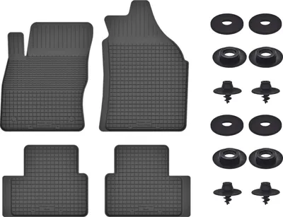 Produktbild von Gummimatten Mit Stoppern Für: Nissan Qashqai +2 (2007-2013) Schwarz Set