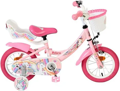 Produktbild von VOLARE Kinderfahrrad  Unicorn 12 Zoll, rosa