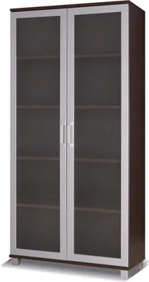 Produktbild von Hohe Vitrine ANDOVER - Kastanienbraun Wenge