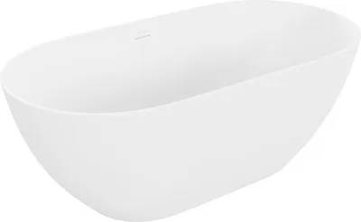 Produktbild von Mexen Rimini freistehende Badewanne aus Konglomerat 150 x 75 cm, matt weiß - 57241507500