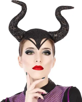 Obrázek produktu pro Atosa Halloween Evil Queen Horns Tiara Brown Brown One Size