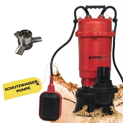 Produktbild von Pumpe Strend Pro Garden QDX5, 900W, Schmutzwasser, 20000 l/h, Kabel 10 m, mit Messer, für Klärgrube