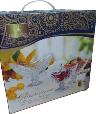 Zdjęcie produktu dla patera/cukiernica kryształ 6 szt LT8508