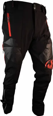 Produktbild von HAVEN Regen und Allwetterhose RAINBRAIN Lang schwarz/ rot : Größe - XL Größe: XL